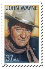 Retrato de Jonh Wayne para el Servicio postal de EE.UU