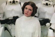 Carrie como Leia