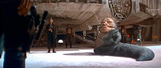 Jabba espera a Han en Mos Eisley
