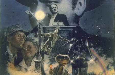 Ilustracin de Drew Struzan sobre el mundo del cine