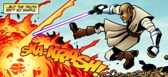 El Maestro Mace Windu en plena acción