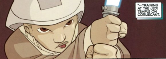 Shon-Ju cuando era un padawan Jedi entrenado por Yoda