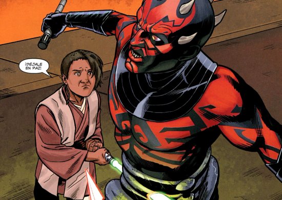 El joven Dray consigue herir a Darth Maul pero eso le costará sus dos manos