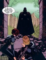 Vader descubre a Luke y a Leia