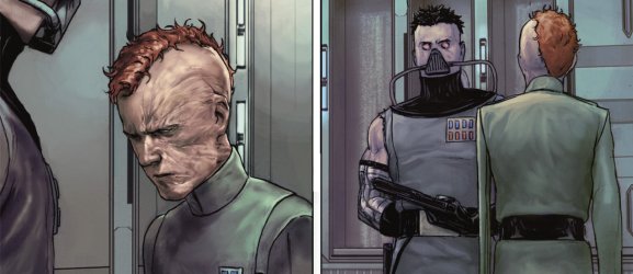 Tohm y el Moff Trachta se cuentan sus respectivas historias