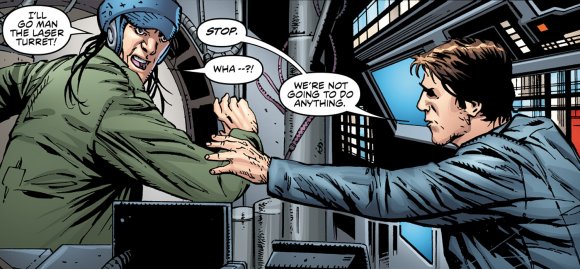 Han Solo impide que Jan ataque a los cazas Imperiales
