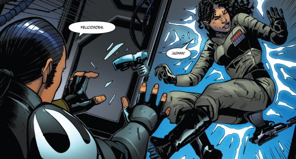 Kanan empuja con la Fuerza a la Vicealmirante Sloane