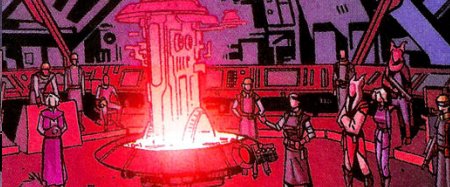 Un holograma muestra el objetivo, la torre Jedi