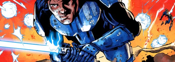 Zayne Carrick luchando para los mandaloreanos en Hathor