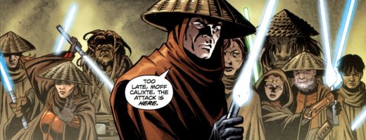 Caballeros Imperiales y miembros de la Orden Jedi luchan juntos