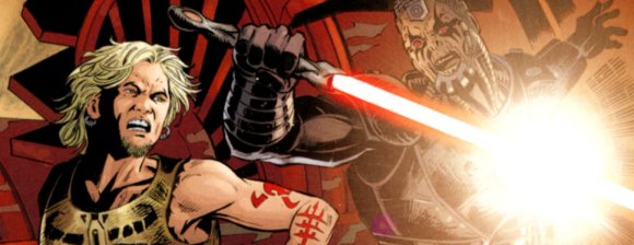 Cade luchando contra un engendro Sith
