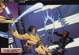 Obi Wan pelea contra Darth Maul