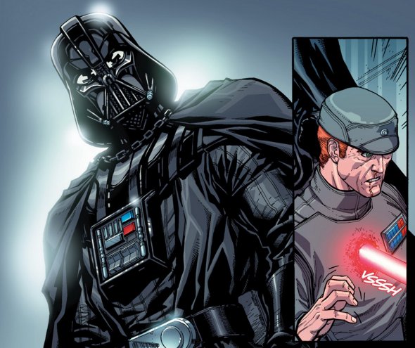 Vader acaba con la vida del Almirante Imperial al cargo de la Segunda Estrella de la Muerte