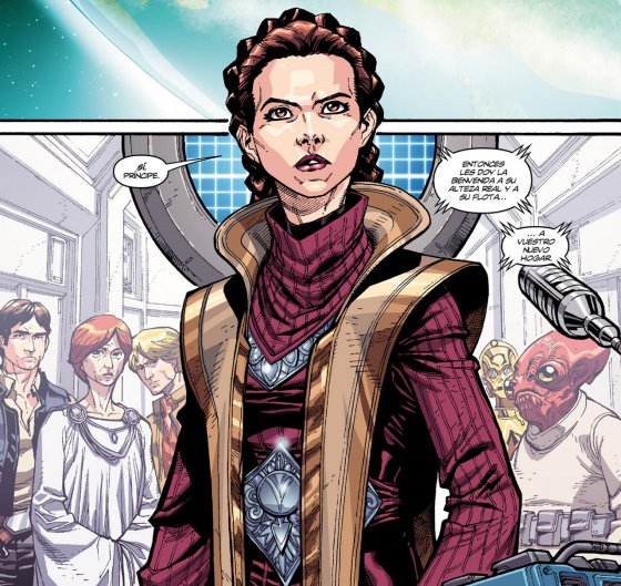 Leia engalanada para encontrarse con el príncipe de Arrochar