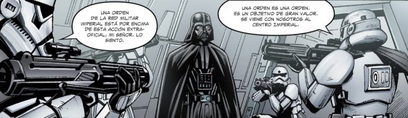 Darth Vader encañonado por sus propios hombres
