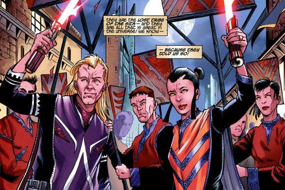 Los humanos Sith en las calles de Kesh