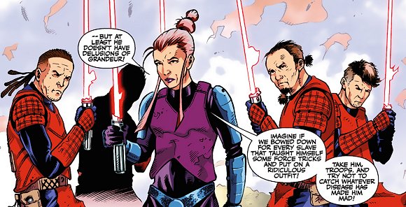 Iliana y sus Sith dispuestos a enfrentarse con Lord Dreypa