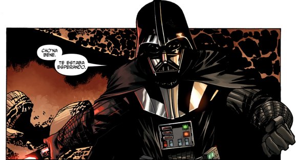 Darth Vader, oculto entre la ruinas sorprende a Cho'na Bene