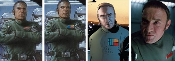 Taggi: Las 2 versiones de portada, imagen del comic y foto del Episodio IV
