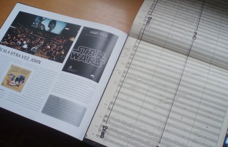 La partitura desplegable de John Williams