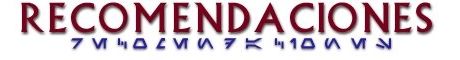 Recomendaciones
