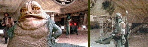 Boba Fett y Jabba el Hutt