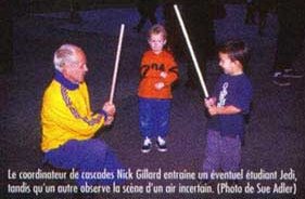 Nick Gillard con los aprendices