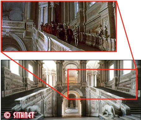 Las escaleras de Caserta