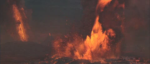 Erupciones en Mustafar