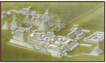 Reconstruccin de las ruinas de Tikal