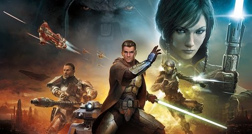 Ilustración de SWTOR con Batilla Shan en un esquina