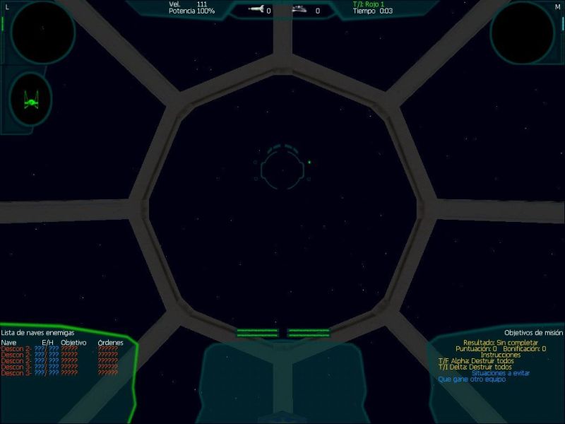 Cabina normal del caza TIE Interceptor