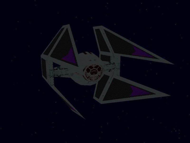 Exterior normal del caza TIE Interceptor
