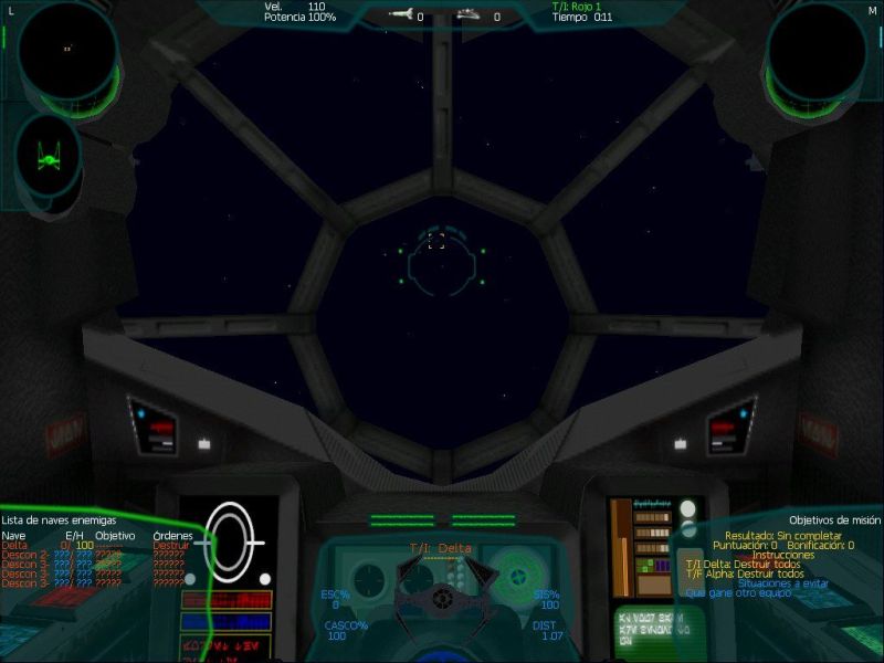 Cabina con Upgrade del caza TIE Interceptor