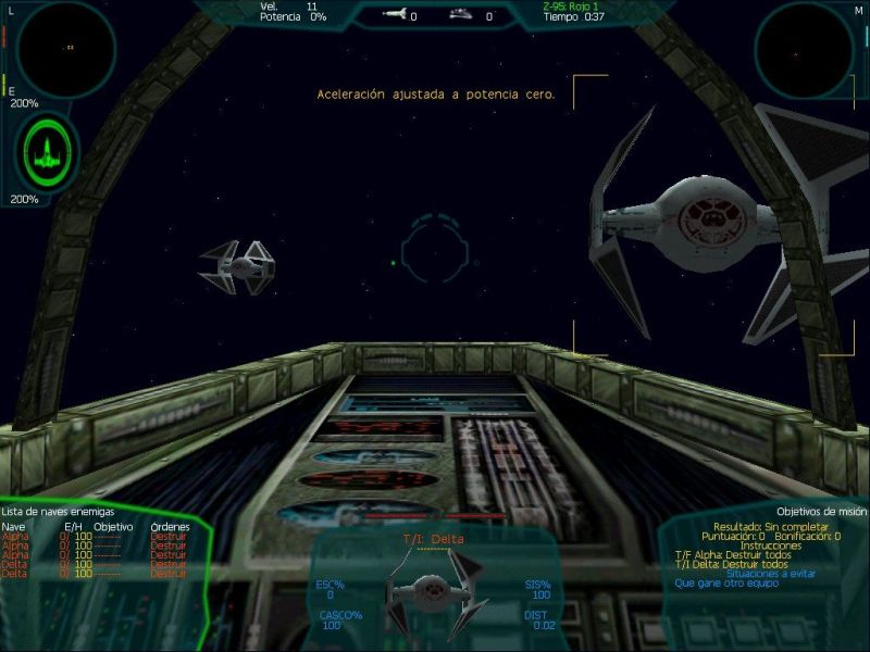Cabina normal del Z-95 Cazarrecompensas