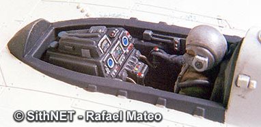 La cabina del a-wing ( Parte frontal )