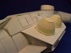 La nave Tantive IV toma forma