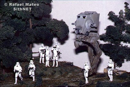 Diorama del AT-ST