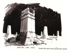 Boceto de las torres de defensa.