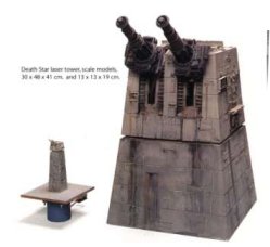 Maquetas de las Torres de Defensa de la Estrella de la Muerta