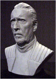 El busto de Christopher Lee