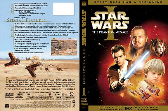 El DVD del Episodio I 