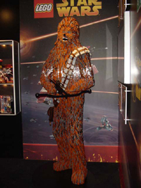 Impresionante vista del Chewie de Lego...