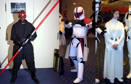 Darth Maul, un ARC Trooper y Leia