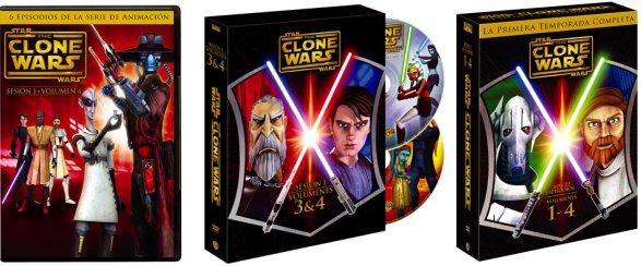  Los DVDs de la 1 temporada de Clone Wars