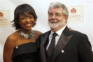 Mellody Hobson y George Lucas 