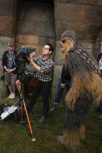 J.J.Abrams enseña a Chewbacca