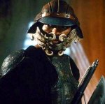 Lando disfrazado de Guardia de Jabba