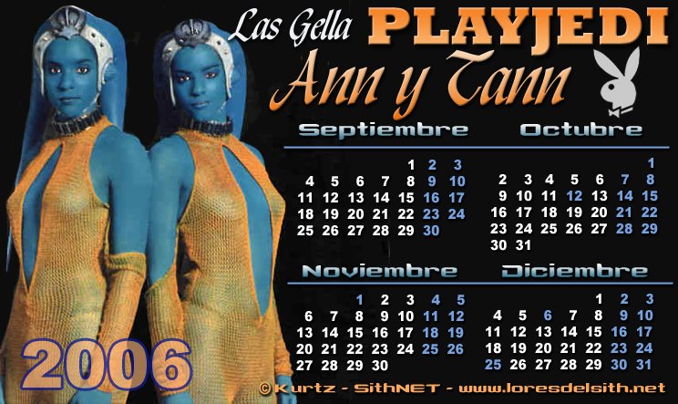 Calendario 2006 (Septiembre - Diciembre)