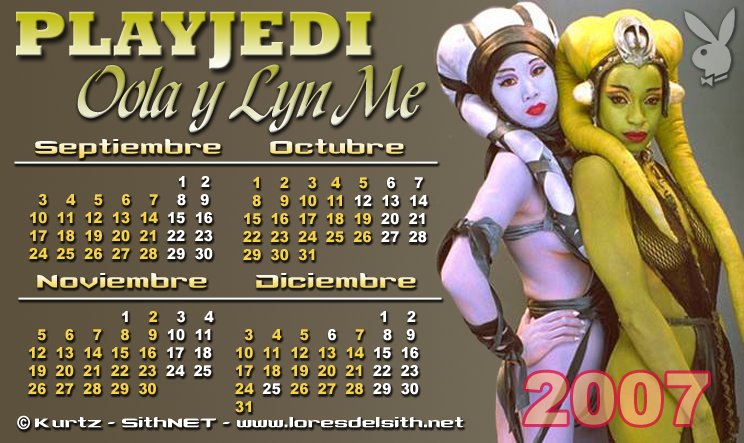 Calendario 2007 (Septiembre - Diciembre)